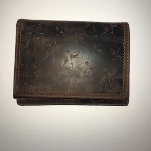 Carhartt Brown Distressed  Embossed Trifold Wallet
